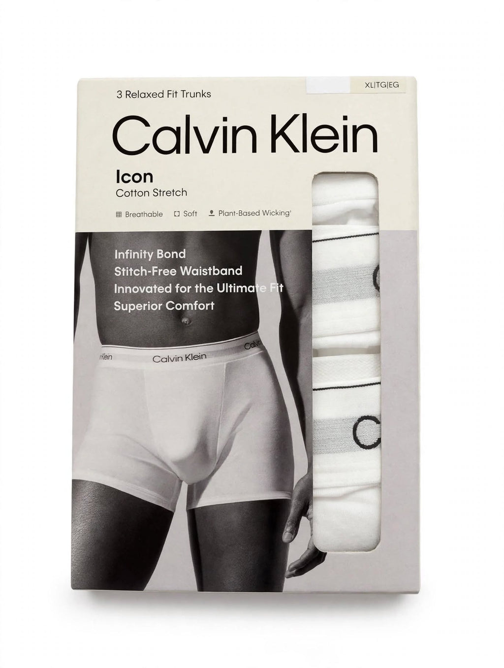 Calvin Klein Icon Cotton Stretch - 3 Relaxed Fit Trunks