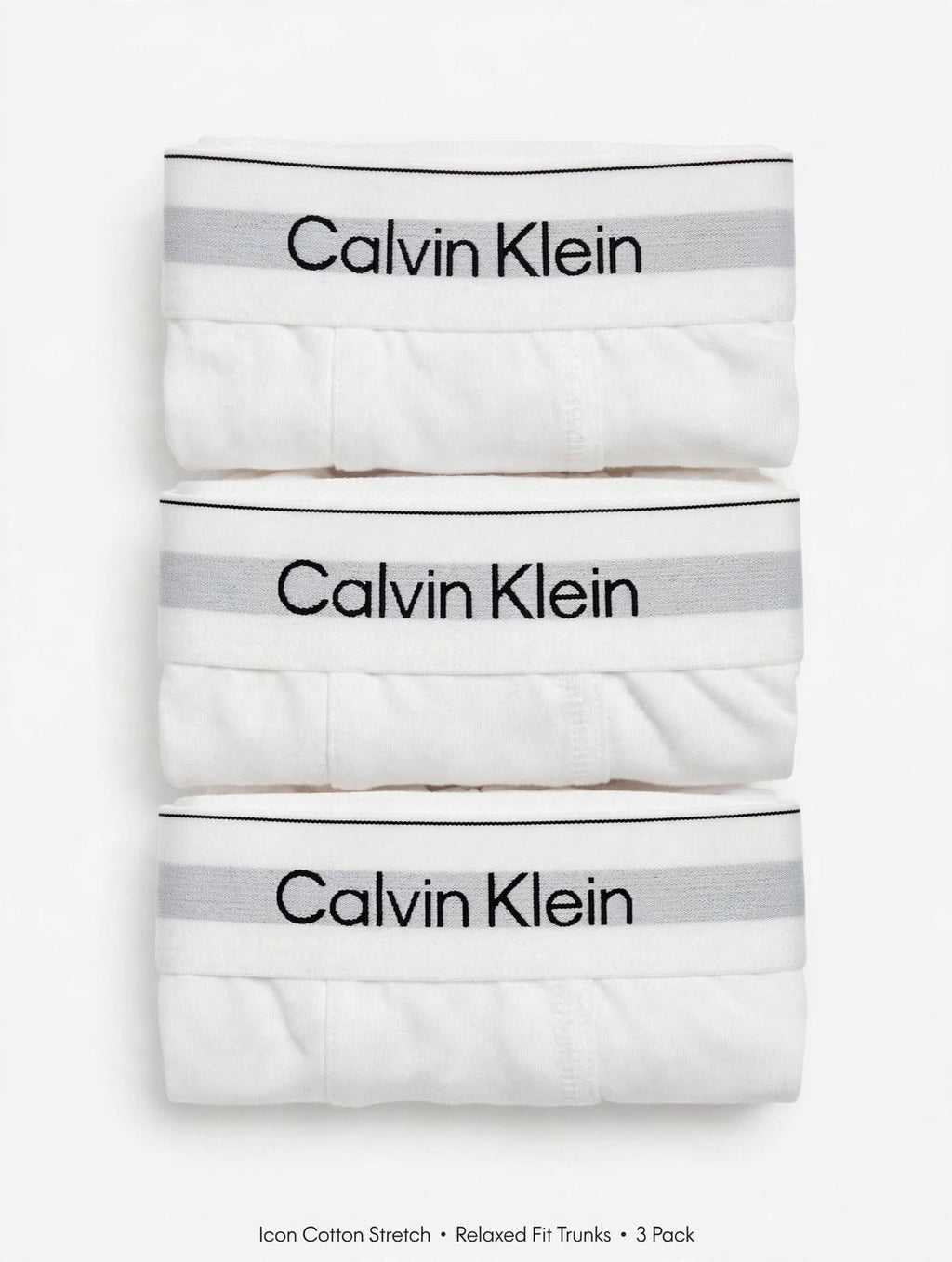 Calvin Klein Icon Cotton Stretch - 3 Relaxed Fit Trunks