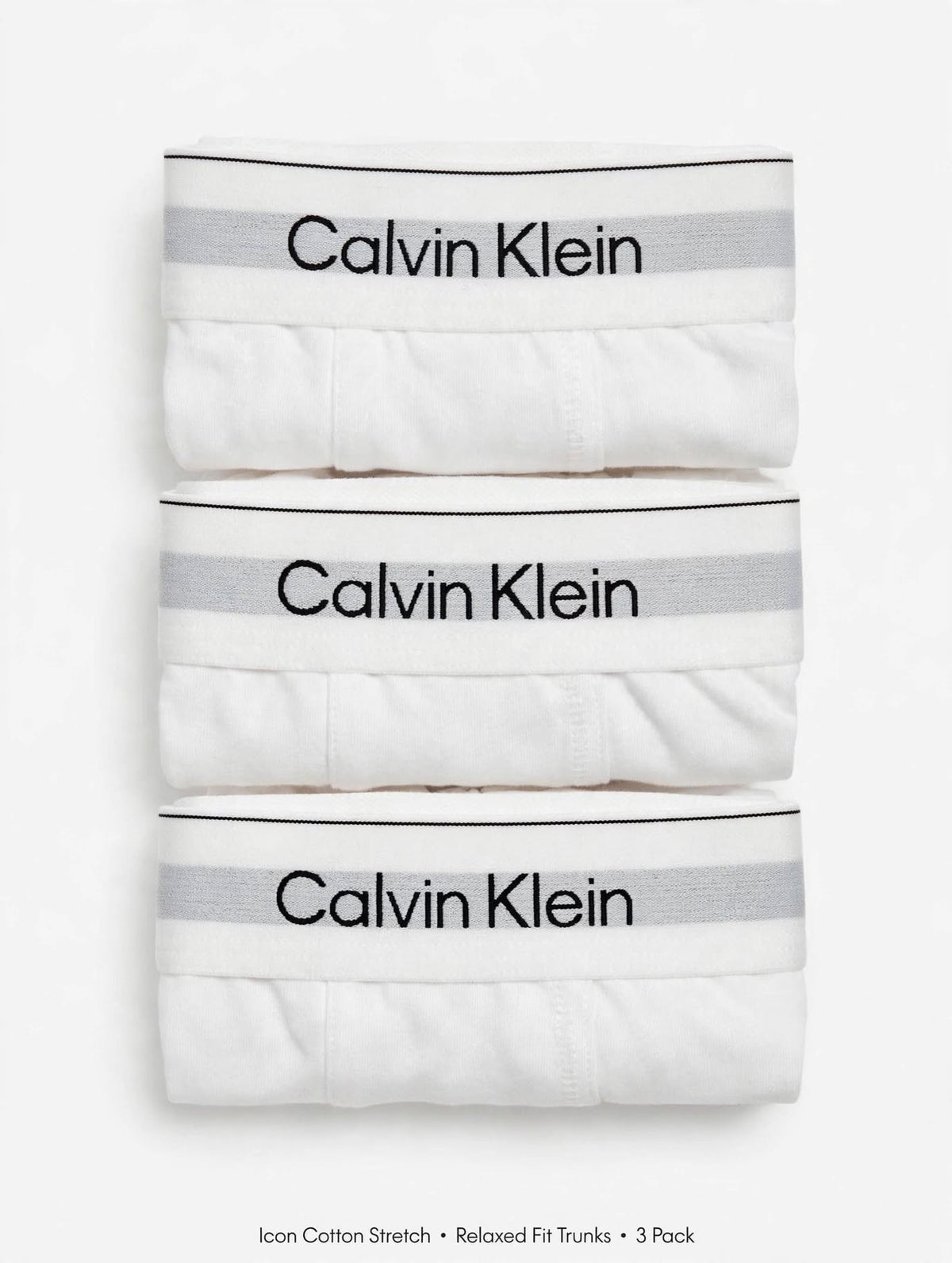 Calvin Klein Icon Cotton Stretch - 3 Relaxed Fit Trunks