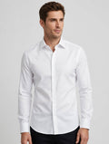 Camicia Uomo  2078-1 Antonio Basile Slim Fit Bianca - Cotone Elasticizzato Elegante