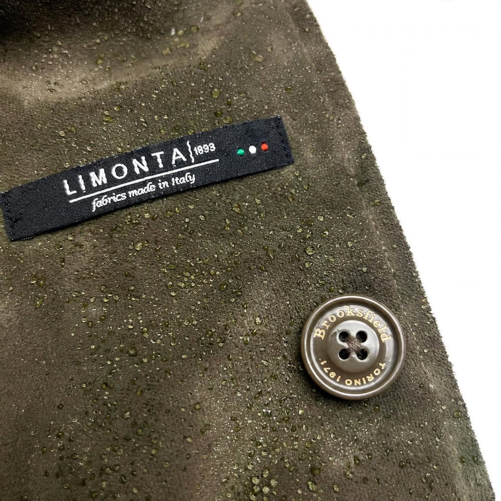 BROOKSFIELD Rain Coat Garment Dyed WR in Tessuto LIMONTA - Mod. 207K.D010 Col. 7237 SEQUOIA