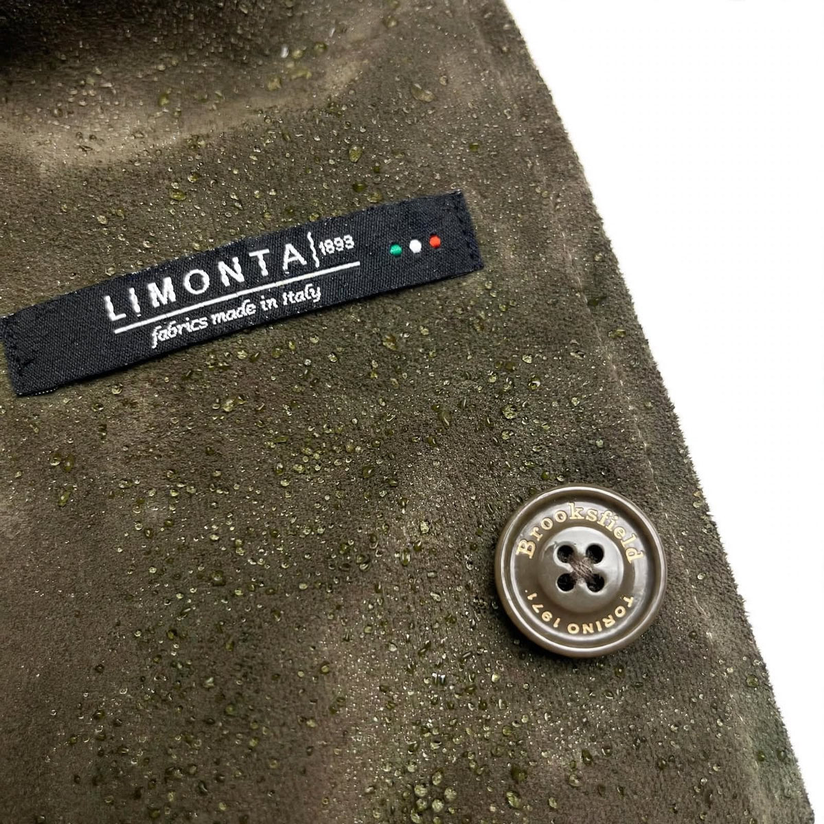 BROOKSFIELD Rain Coat Garment Dyed WR in Tessuto LIMONTA - Mod. 207K.D010 Col. 7237 SEQUOIA
