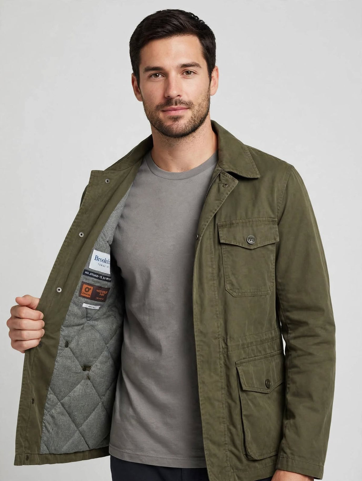 BROOKSFIELD TORINO 1971
Mod. 207A.D020 - FIELD JACKET, QUILTED FELT LINING, WR COTTON