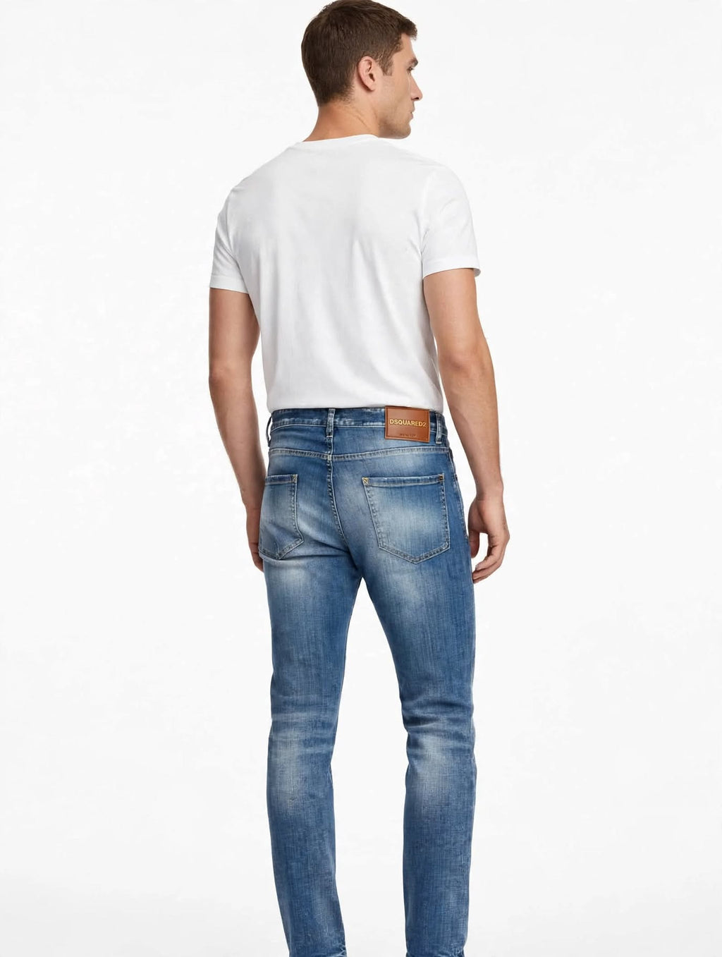 DSQUARED2 Teddy Jean S74LB1924 S30872 Col. 470 - Medium Wash - Lavaggio Medio Chiaro con Rotture