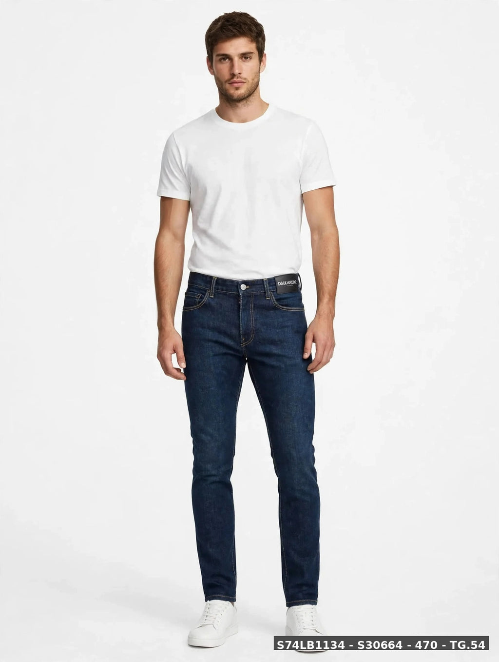 DSQUARED2 Cool Guy Jean S74LB1134 S30664 470 - Dark Rinse Wash con stampa Ceresio 9