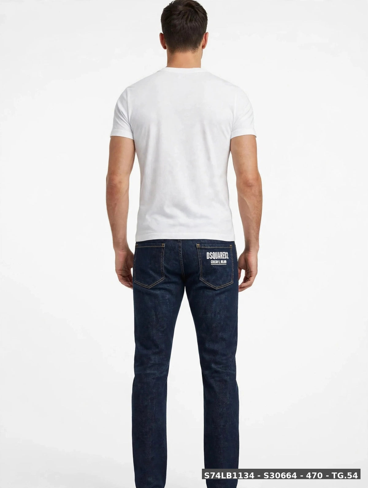 DSQUARED2 Cool Guy Jean S74LB1134 S30664 470 - Dark Rinse Wash con stampa Ceresio 9