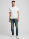 Jack & Jones Jeans Uomo JJICLARK JJVINTAGE CB 169 NOOS - Blue Denim Vintage Lavato