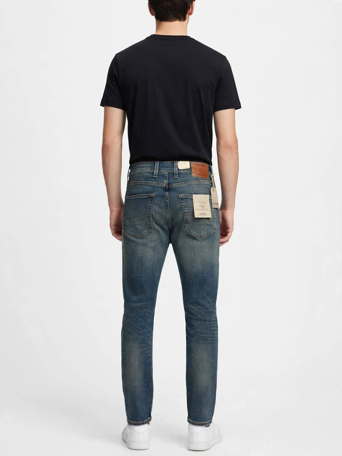 Jack & Jones Jeans Uomo JJICLARK JJVINTAGE CB 169 NOOS - Blue Denim Vintage Lavato