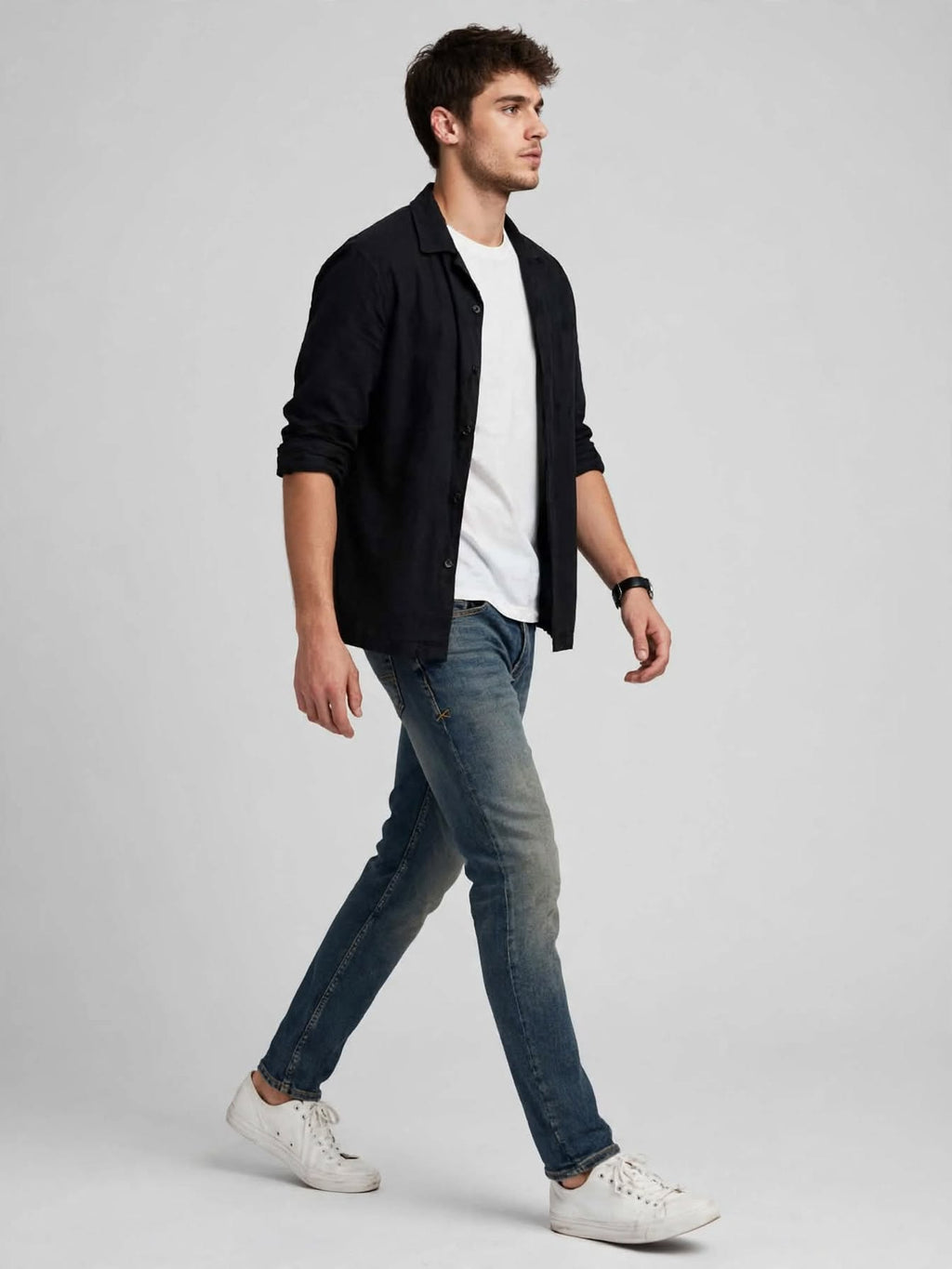 Jack & Jones Jeans Uomo JJICLARK JJVINTAGE CB 169 NOOS - Blue Denim Vintage Lavato
