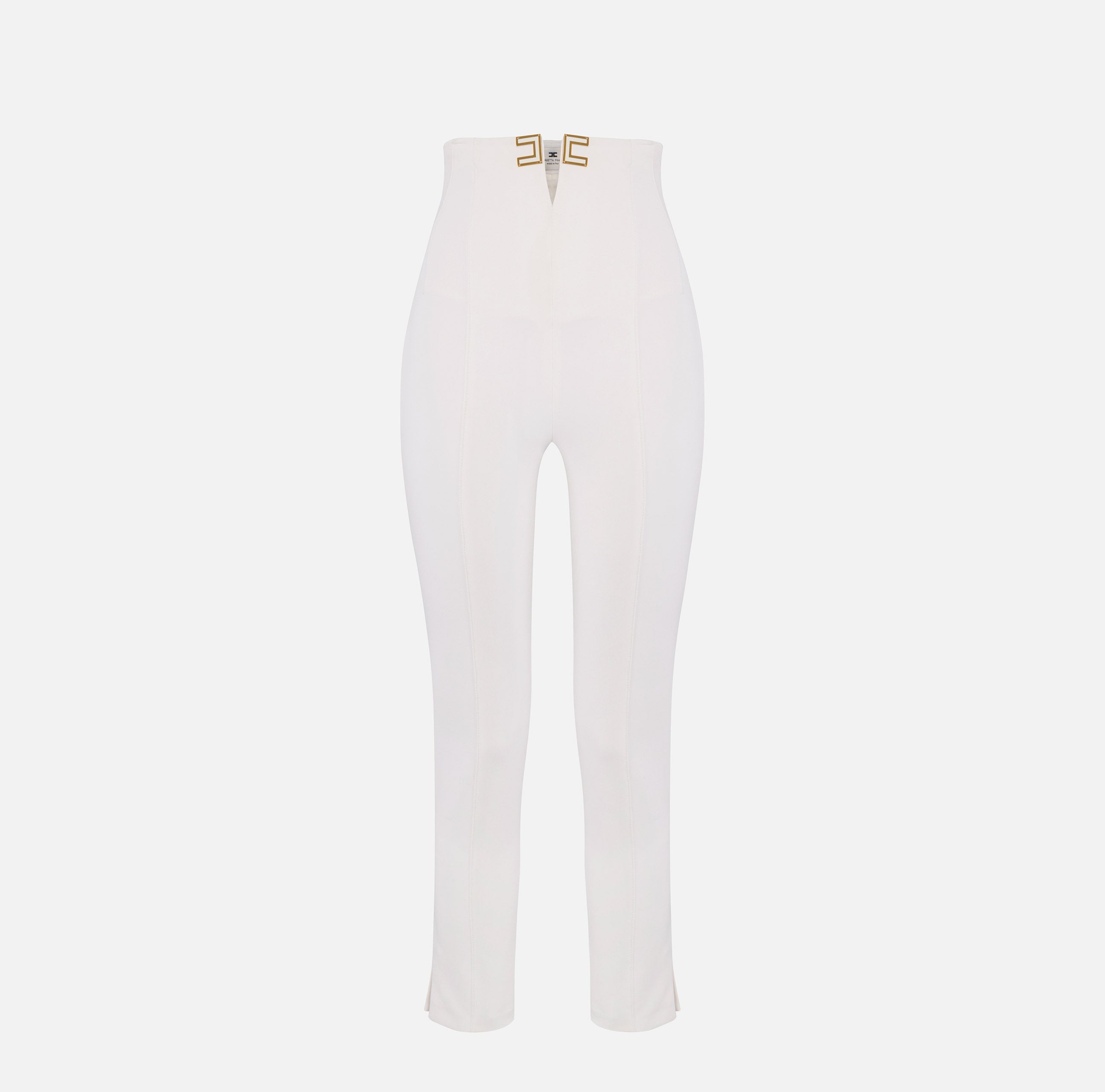 Pantaloni in doppio crêpe stretch Elisabetta Franchi
