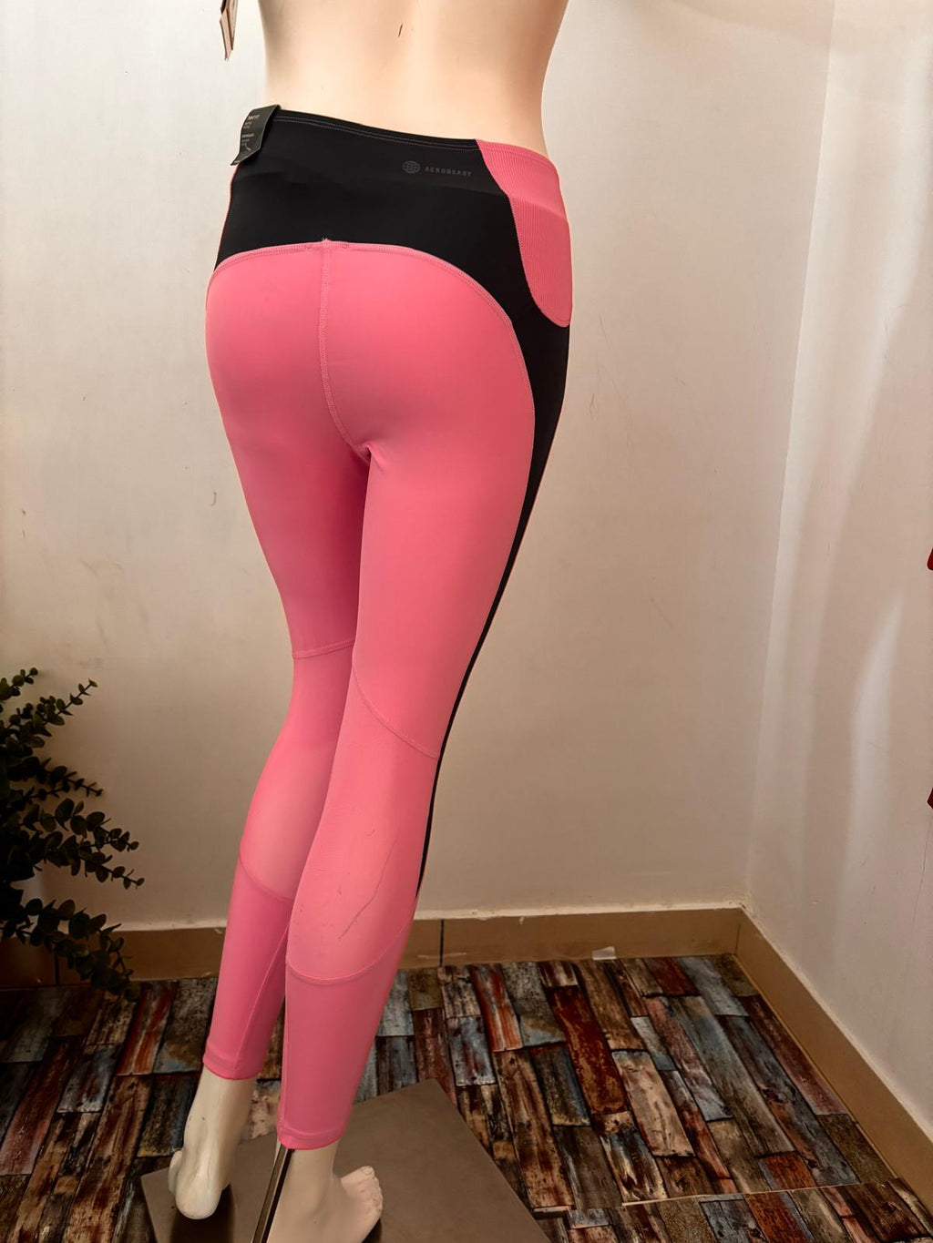 Legging Adidas Rosa in bande