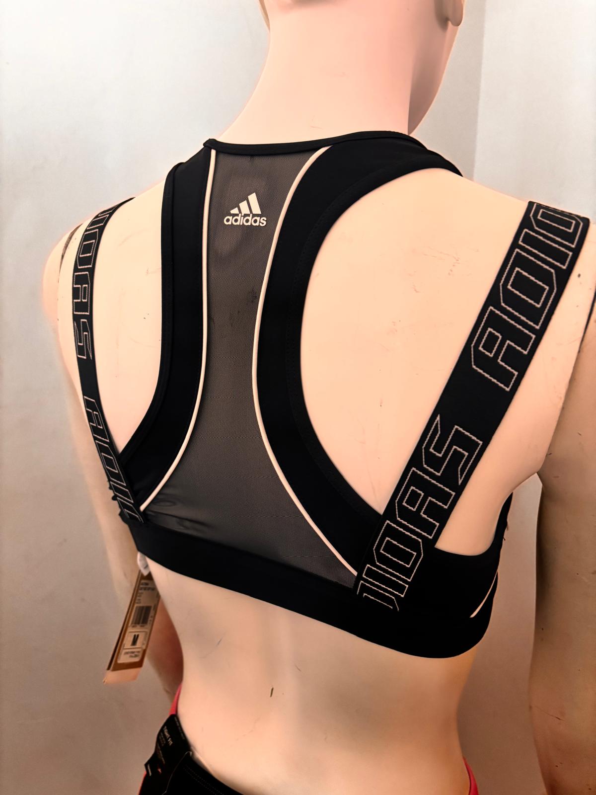 Top Adidas nero e grigio